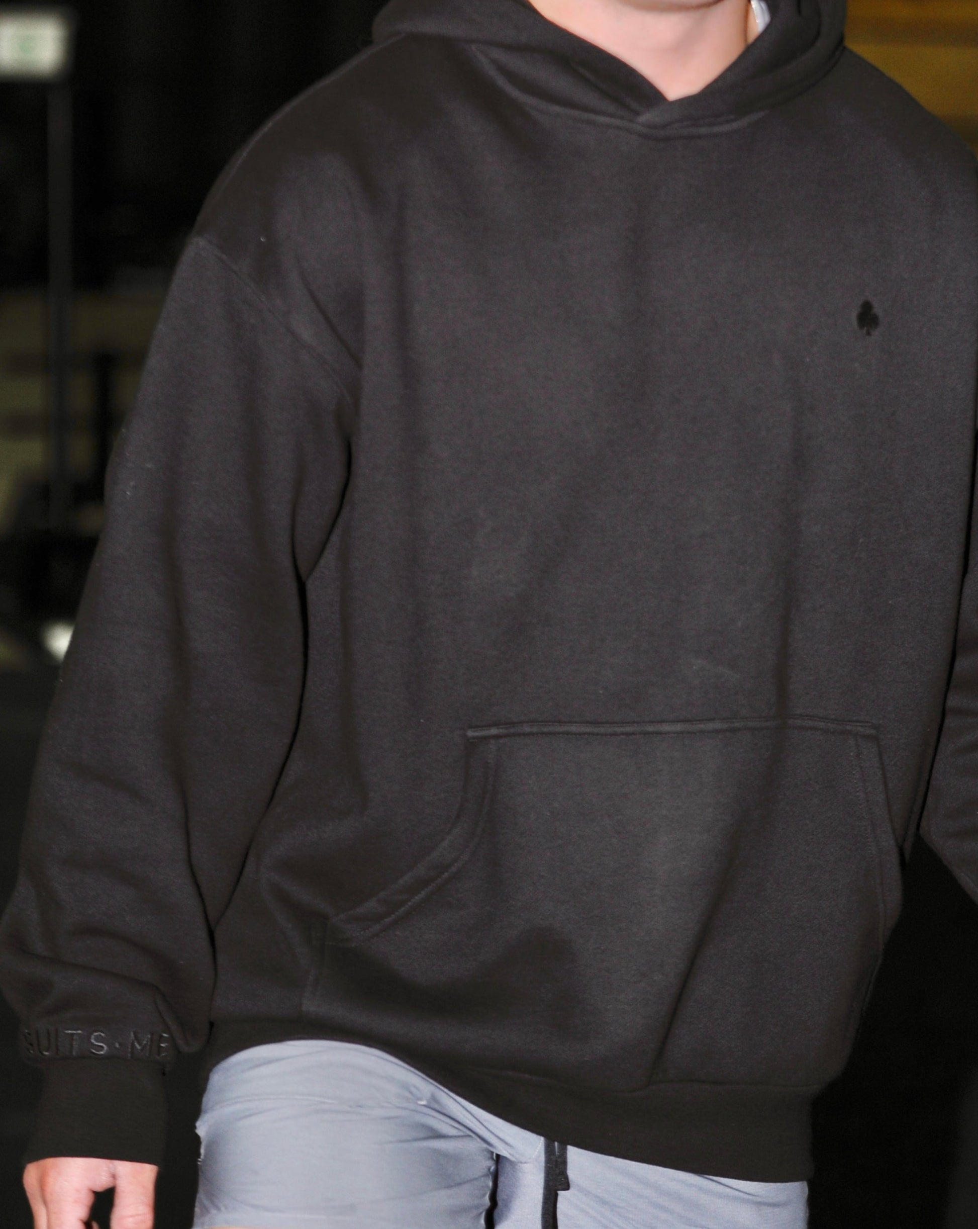 Black hoody close-up